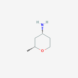2H-Pyran-4-amine,tetrahydro-2-methyl-,(2R,4R)-rel-