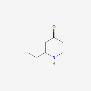 molecular formula C7H13NO B7901804 2-Ethyl-piperidin-4-one 