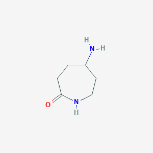 molecular formula C6H12N2O B7901815 5-Aminoazepan-2-one 
