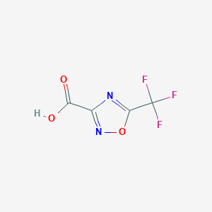 molecular formula C4HF3N2O3 B7901829 5-(Trifluoromethyl)-1,2,4-oxadiazole-3-carboxylic acid 