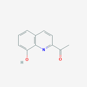 molecular formula C11H9NO2 B7901834 1-(8-羟基喹啉-2-基)乙酮 