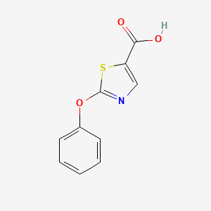 molecular formula C10H7NO3S B7901868 2-Phenoxythiazole-5-carboxylic acid 