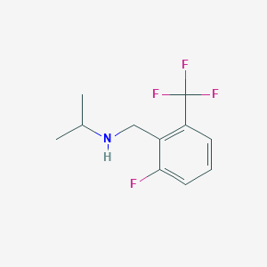 molecular formula C11H13F4N B7901885 N-(2-Fluoro-6-(trifluoromethyl)benzyl)propan-2-amine 