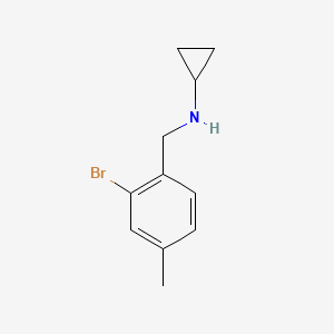 N-[(2-bromo-4-methylphenyl)methyl]cyclopropanamine
