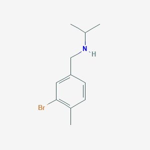 molecular formula C11H16BrN B7901927 [(3-Bromo-4-methylphenyl)methyl](propan-2-yl)amine 