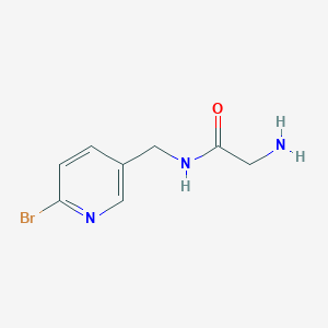 molecular formula C8H10BrN3O B7901931 2-Amino-N-(6-bromo-pyridin-3-ylmethyl)-acetamide 