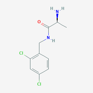 molecular formula C10H12Cl2N2O B7901954 (S)-2-Amino-N-(2,4-dichloro-benzyl)-propionamide 