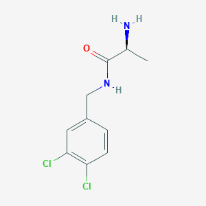 molecular formula C10H12Cl2N2O B7901959 (S)-2-Amino-N-(3,4-dichloro-benzyl)-propionamide 