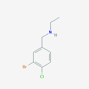 molecular formula C9H11BrClN B7901967 N-(3-Bromo-4-chlorobenzyl)ethanamine 