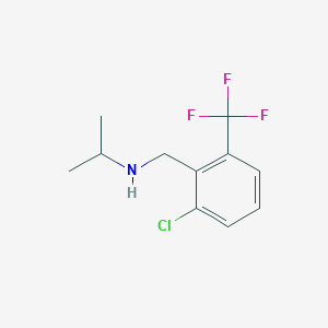 N-(2-Chloro-6-(trifluoromethyl)benzyl)propan-2-amine