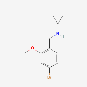 (4-Bromo-2-methoxy-benzyl)-cyclopropyl-amine