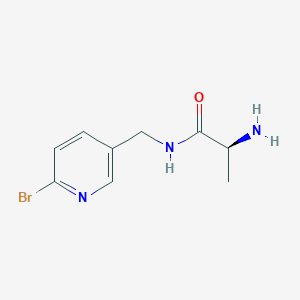 molecular formula C9H12BrN3O B7902055 (S)-2-Amino-N-(6-bromo-pyridin-3-ylmethyl)-propionamide 