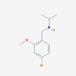 molecular formula C11H16BrNO B7902059 (4-Bromo-2-methoxy-benzyl)-isopropyl-amine 