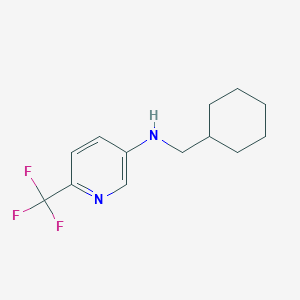 molecular formula C13H17F3N2 B7902068 N-(Cyclohexylmethyl)-6-(trifluoromethyl)pyridin-3-amine 