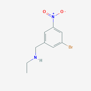 molecular formula C9H11BrN2O2 B7902075 (3-Bromo-5-nitrobenzyl)-ethylamine 