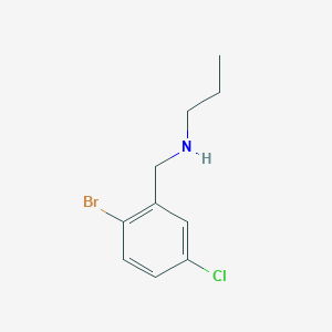 molecular formula C10H13BrClN B7902096 [(2-Bromo-5-chlorophenyl)methyl](propyl)amine 