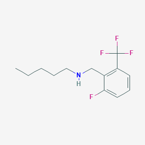 molecular formula C13H17F4N B7902115 N-(2-Fluoro-6-(trifluoromethyl)benzyl)pentan-1-amine 