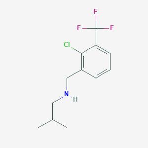 N-(2-Chloro-3-(trifluoromethyl)benzyl)-2-methylpropan-1-amine