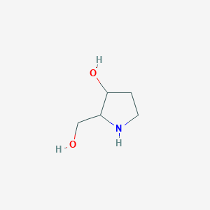 molecular formula C5H11NO2 B7902172 3-Hydroxy-2-(hydroxymethyl)pyrrolidine 