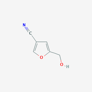 molecular formula C6H5NO2 B7902183 5-羟甲基糠醛-3-腈 CAS No. 59413-72-8