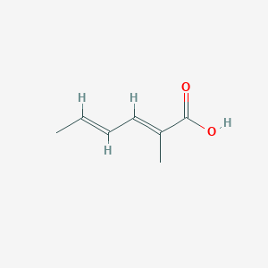 molecular formula C7H10O2 B7902192 2-甲基-2,4-己二烯酸 