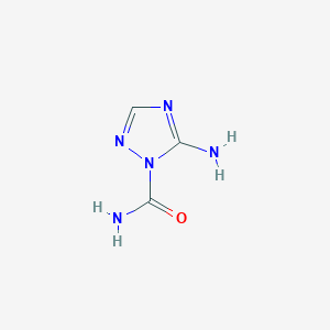 molecular formula C3H5N5O B7902193 5-Amino-1h-1,2,4-triazole-1-carboxamide CAS No. 1489-02-7