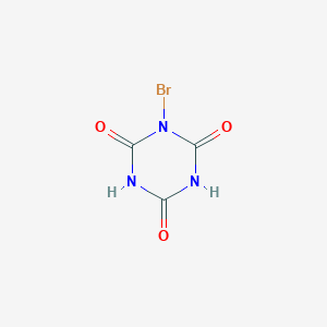 molecular formula C3H2BrN3O3 B079022 1,3,5-Triazine-2,4,6(1H,3H,5H)-trione, 1-bromo- CAS No. 15114-35-9