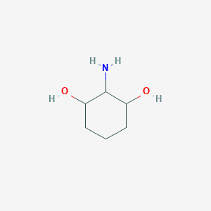 molecular formula C6H13NO2 B7902200 2-Aminocyclohexane-1,3-diol 