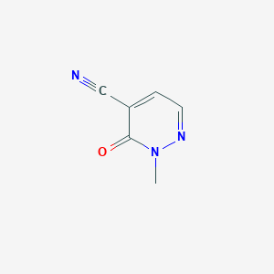 molecular formula C6H5N3O B7902216 2,3-Dihydro-2-methyl-3-oxopyridazine-4-carbonitrile 