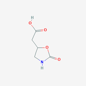 molecular formula C5H7NO4 B7902233 2-(2-Oxooxazolidin-5-yl)acetic acid 