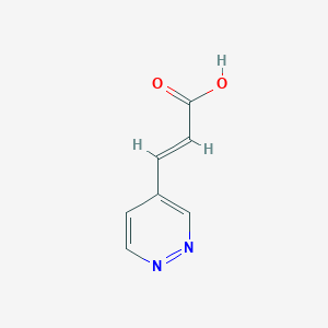 molecular formula C7H6N2O2 B7902259 (2E)-3-(Pyridazin-4-YL)prop-2-enoic acid 
