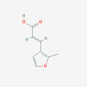 molecular formula C8H8O3 B7902265 (E)-3-(2-Methyl-3-furyl)acrylic acid 