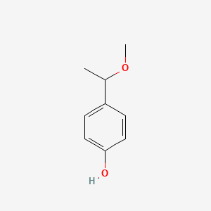 molecular formula C9H12O2 B7902271 4-(1-Methoxyethyl)phenol CAS No. 49745-68-8