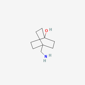 molecular formula C9H17NO B7902294 4-(Aminomethyl)bicyclo[2.2.2]octan-1-ol 