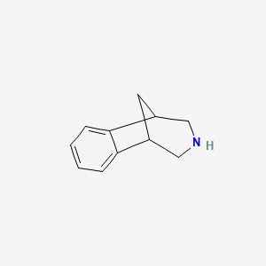 molecular formula C11H13N B7902319 1,5-Methano-1H-3-benzazepine, 2,3,4,5-tetrahydro- CAS No. 69718-72-5