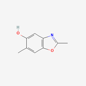 molecular formula C9H9NO2 B7902342 2,6-Dimethylbenzo[d]oxazol-5-ol 