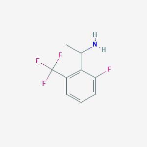 1-(2-Fluoro-6-(trifluoromethyl)phenyl)ethan-1-amine