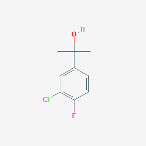 molecular formula C9H10ClFO B7902446 2-(3-Chloro-4-fluorophenyl)-2-propanol CAS No. 1379369-29-5