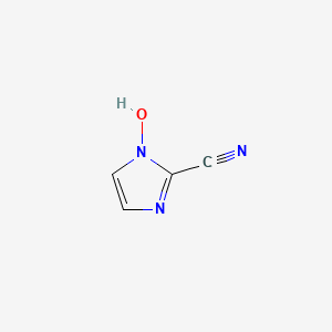 molecular formula C4H3N3O B7902459 1-hydroxy-1H-imidazole-2-carbonitrile 
