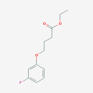 molecular formula C12H15FO3 B7902495 Ethyl 4-(3-fluoro-phenoxy)butanoate 
