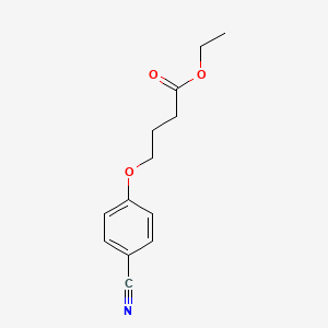 molecular formula C13H15NO3 B7902497 Ethyl 4-(4-cyanophenoxy)butanoate 