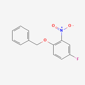 molecular formula C13H10FNO3 B7902547 1-(Benzyloxy)-4-fluoro-2-nitrobenzene 