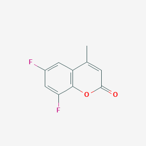 molecular formula C10H6F2O2 B7902565 6,8-Difluoro-4-methyl-2H-1-benzopyran-2-one 