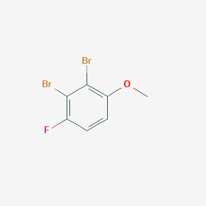 molecular formula C7H5Br2FO B7902578 2,3-二溴-1-氟-4-甲氧基苯 