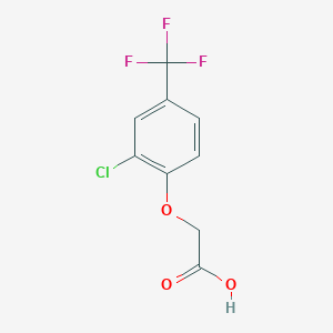 molecular formula C9H6ClF3O3 B7902603 (2-Chloro-4-trifluoromethyl-phenoxy)-acetic acid 