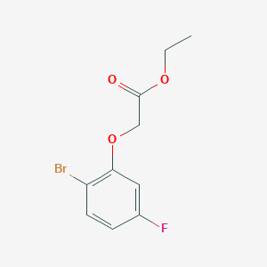 molecular formula C10H10BrFO3 B7902609 Ethyl 2-(2-bromo-5-fluoro-phenoxy)acetate 