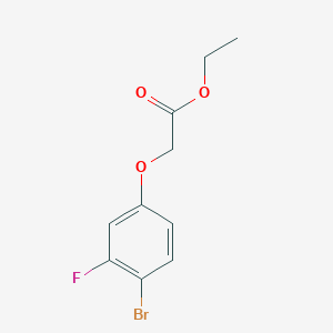 molecular formula C10H10BrFO3 B7902615 Ethyl 2-(4-bromo-3-fluoro-phenoxy)acetate 