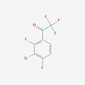 molecular formula C8H2BrF5O B7902661 1-(3-Bromo-2,4-difluorophenyl)-2,2,2-trifluoroethan-1-one 