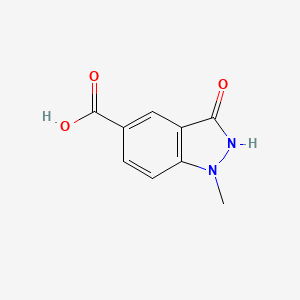 molecular formula C9H8N2O3 B7902694 3-hydroxy-1-methyl-1H-indazole-5-carboxylic acid 