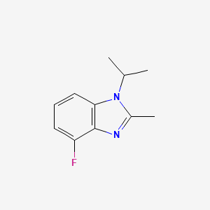 4-fluoro-2-methyl-1-(propan-2-yl)-1H-1,3-benzodiazole